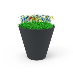 FLOREIRA CONICA EM ACO LACADO